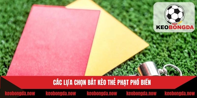 Các lựa chọn bắt kèo thẻ phạt phổ biến